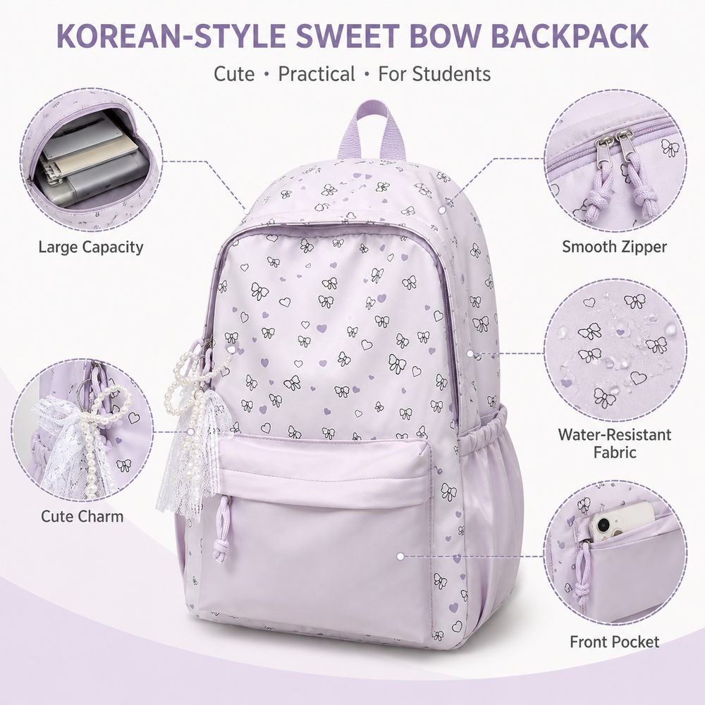Lekki plecak szkolny o dużej p – Fashion Backpack Women recenzja i cena