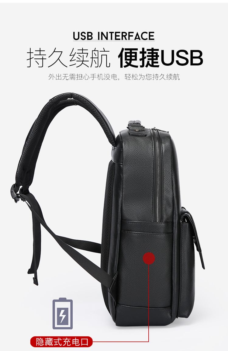 Luksusowy męski plecak skórzan – Laptop Backpack 15.6 recenzja i cena